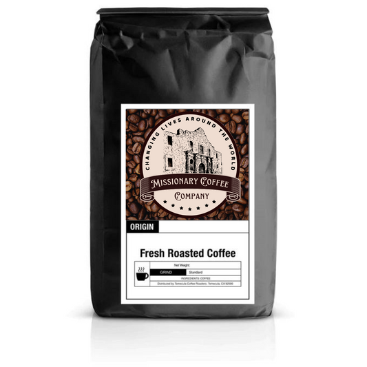 Missionary Coffee Company -  Fresh Roasted Coffee - Front Packet