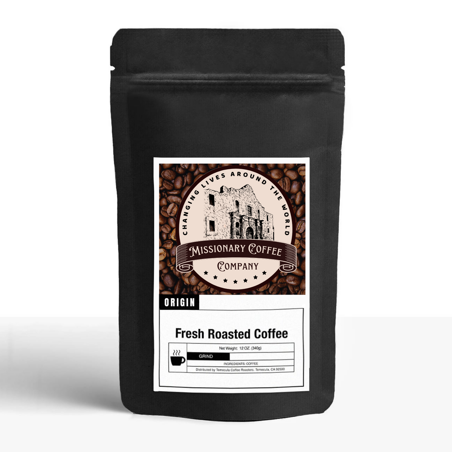   Missionary Coffee Company - Fresh Roasted Coffee - Front Packet