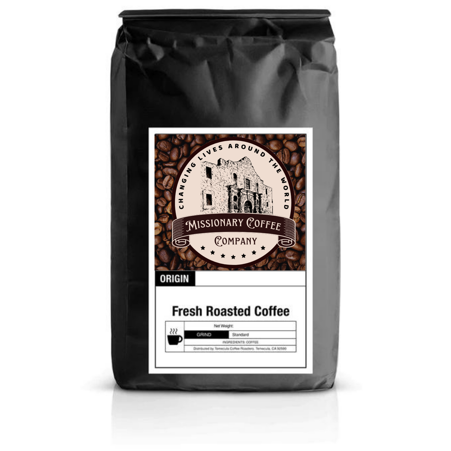   Missionary Coffee Company - Fresh Roasted Coffee - Front Packet